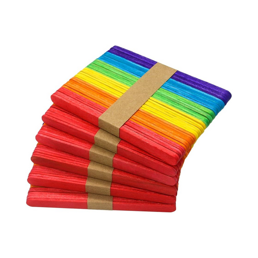 Coloured Wooden Sticks - Ice Cream Sticks