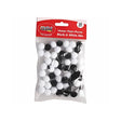 Crazy Crafts Pom Poms - Black & White Mix Crazy Crafts
