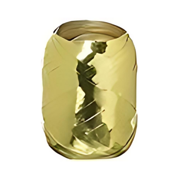 Bobbin Metallic Ribbon - Poly Ribbon, Champagne, 20m