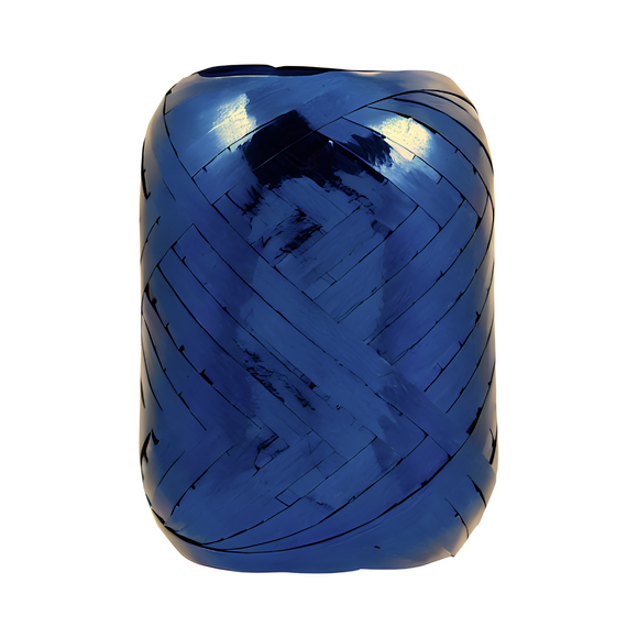Bobbin Metallic Ribbon - Poly Ribbon, Royal Blue, 20m