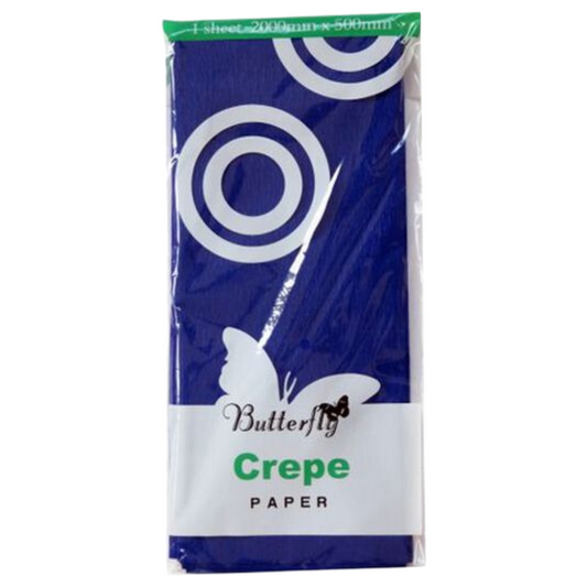 Crepe Paper - Royal Blue, 2m x 500mm