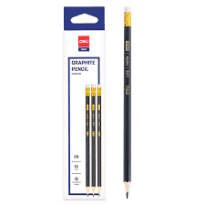 Deli Mate Graphite HB Pencils - Pack of 12