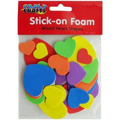 Crazy Crafts Stick-on Foam Assorted Packs