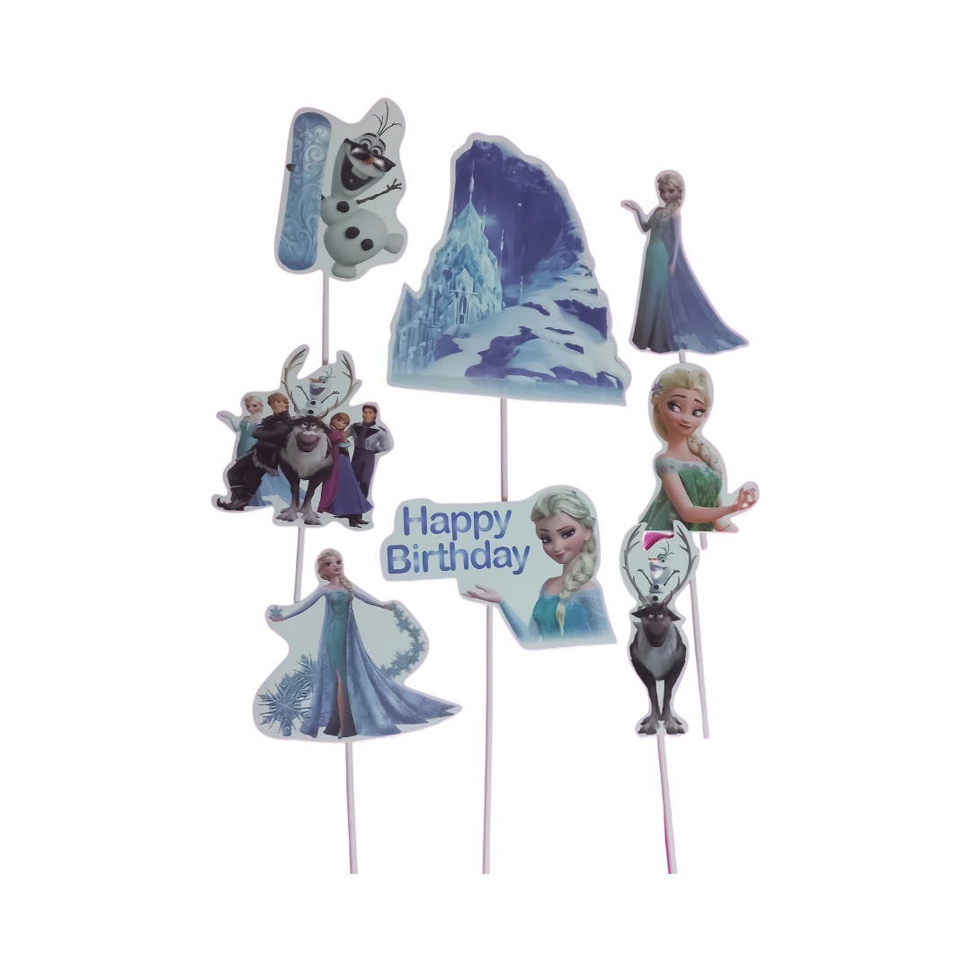 Character Cake toppers - 8/6 Piece