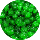 Green Glazed Cherries Fruit Topping - Assorted Sizes