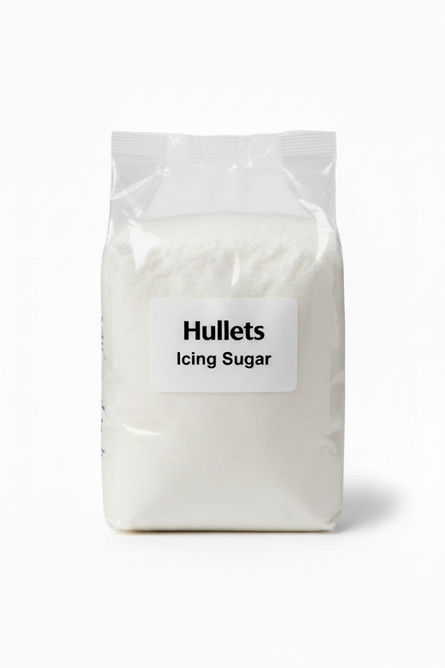 Bag of Huletts Icing Sugar on a white background