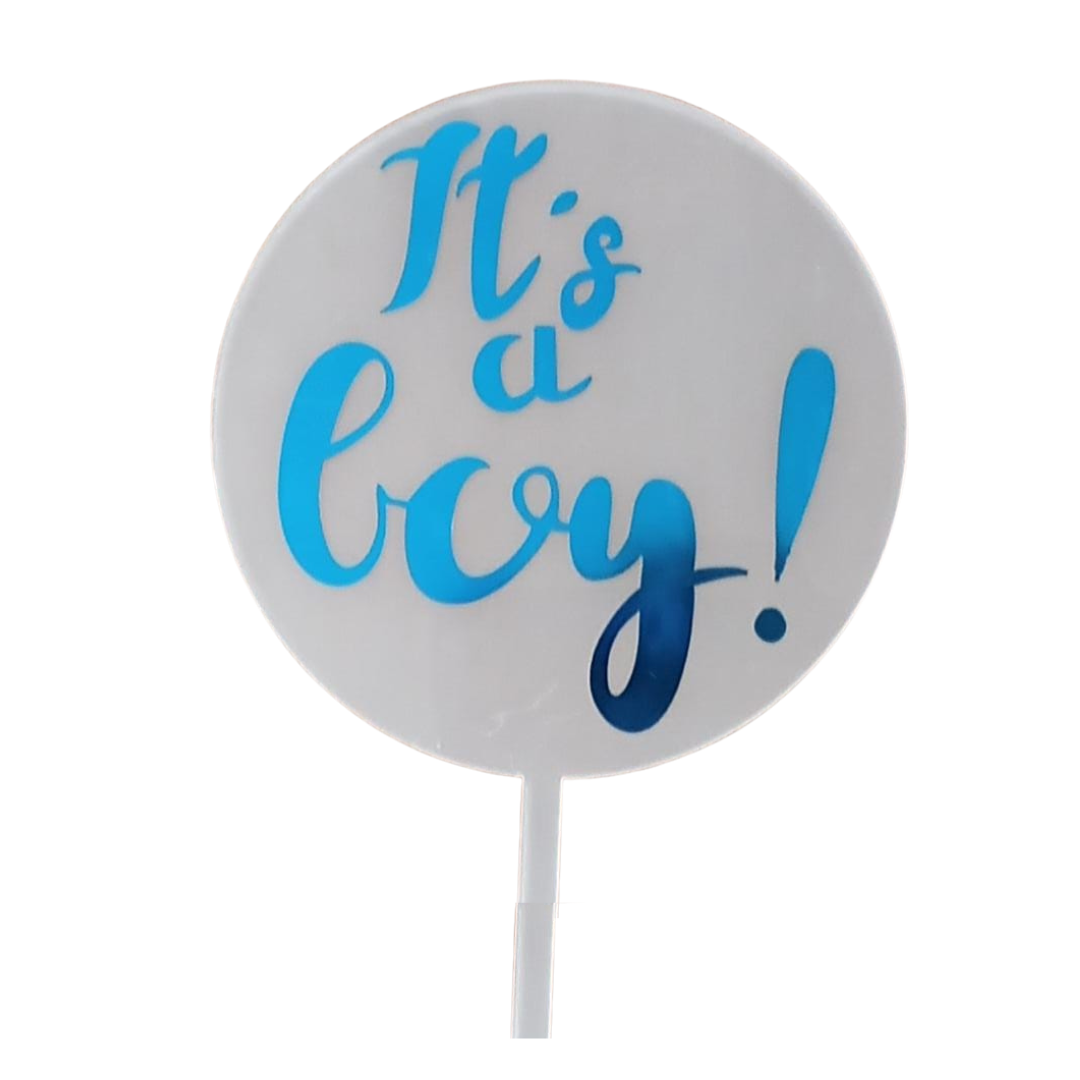 Cake Toppers or Baby Shower Cakes - Acrylic, Oh Baby, Mom To Be, Its a Boy, Its A Girl