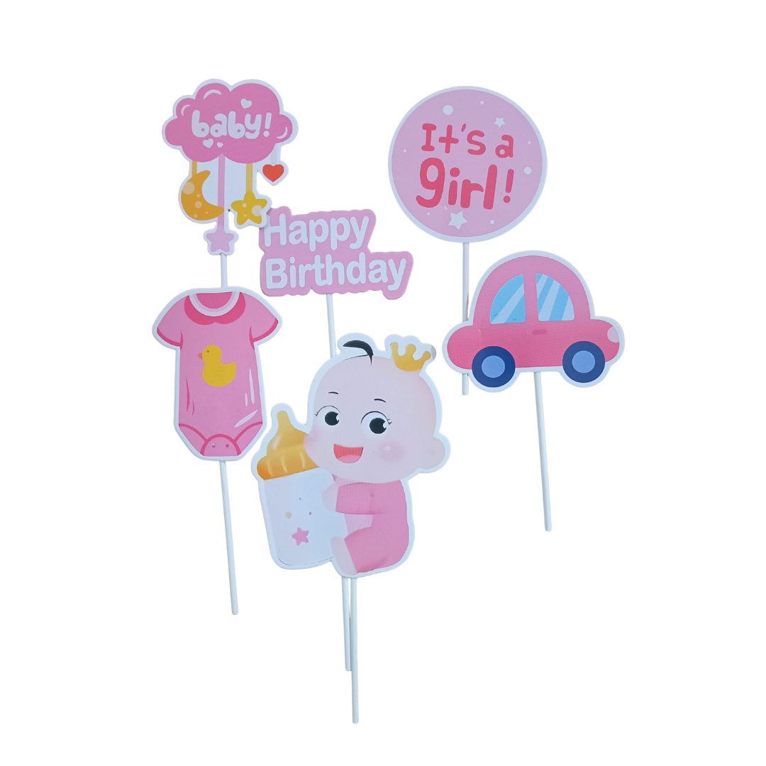 Character Cake toppers - 8/6 Piece