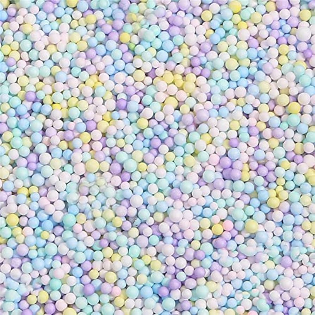 Crazy Craft Styrofoam Beads - Pastel Mix,