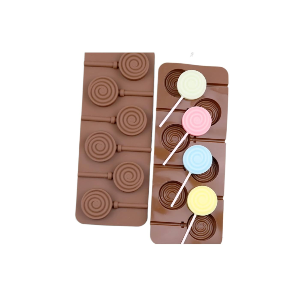 Lollipop Silicone Mould -6Pcs