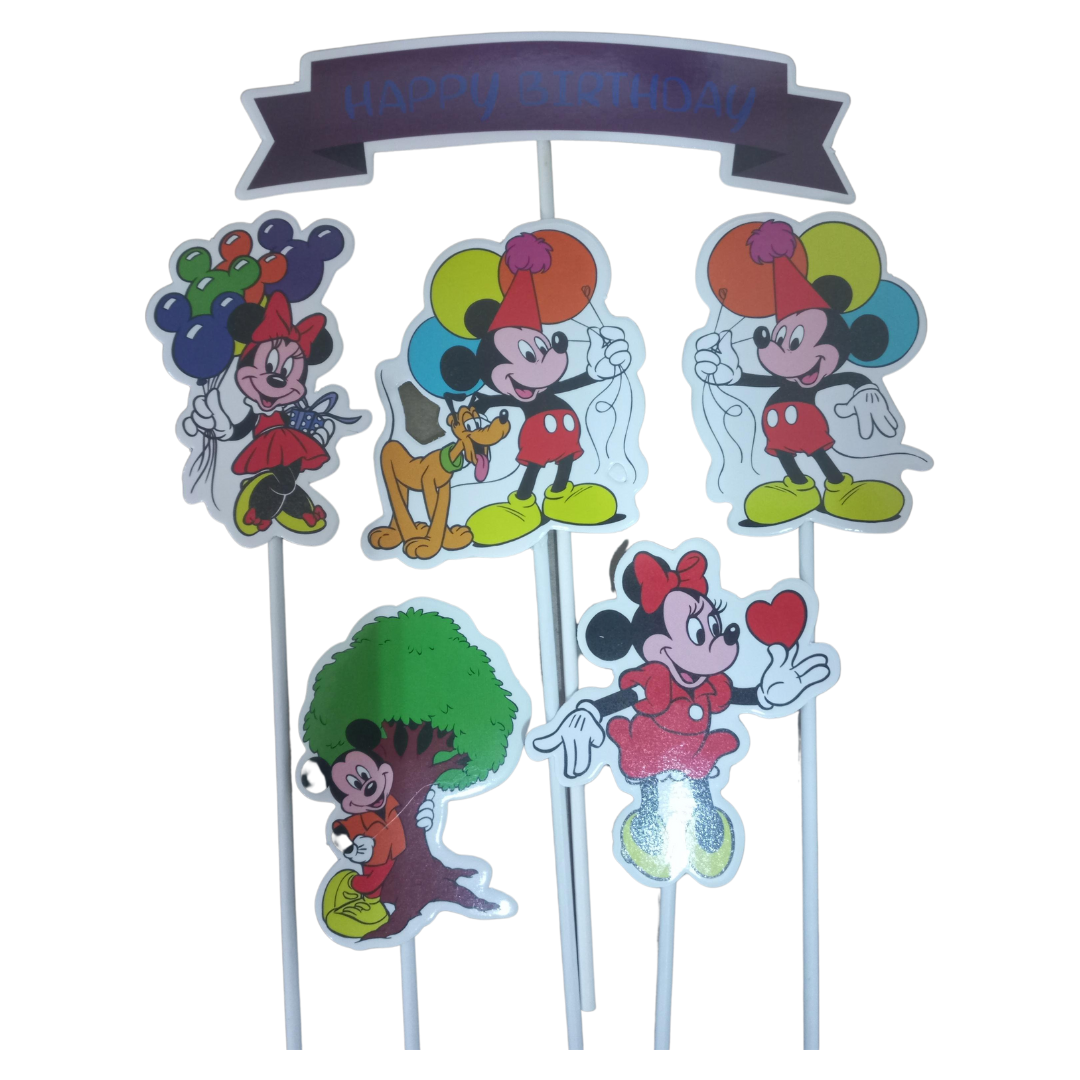 Character Cake toppers - 8/6 Piece