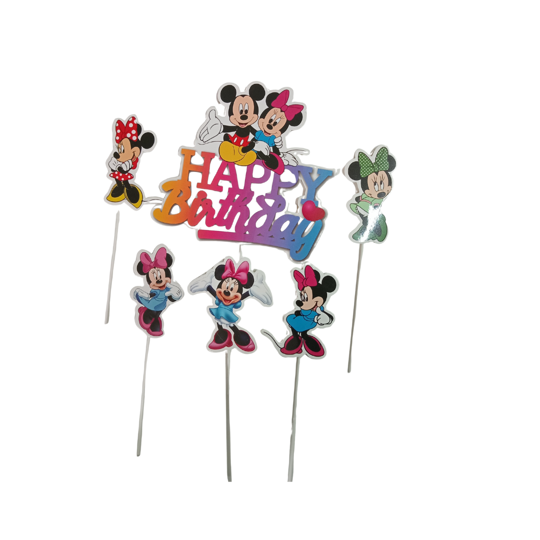 Character Cake toppers - 8/6 Piece