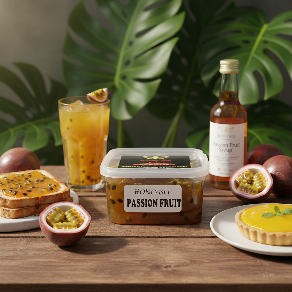 Passion Fruit Topping – 300g Ready-to-Use Dessert & Cake Topping