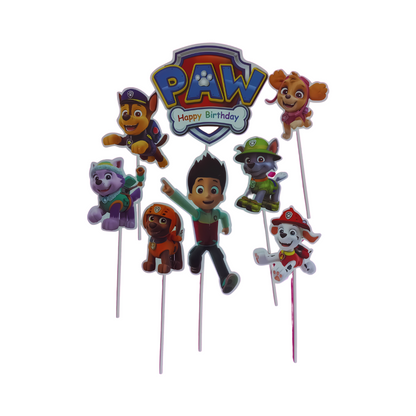 Character Cake toppers - 8/6 Piece