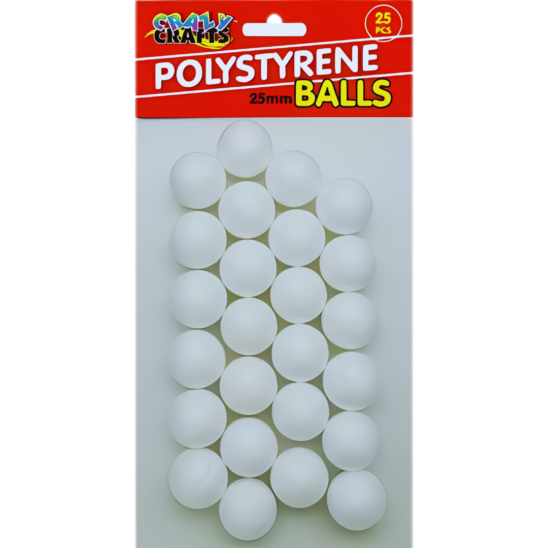 Polystyrene Balls - 25mm, 25's