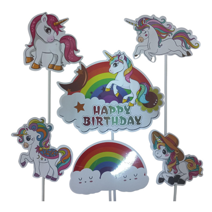 Character Cake toppers - 8/6 Piece