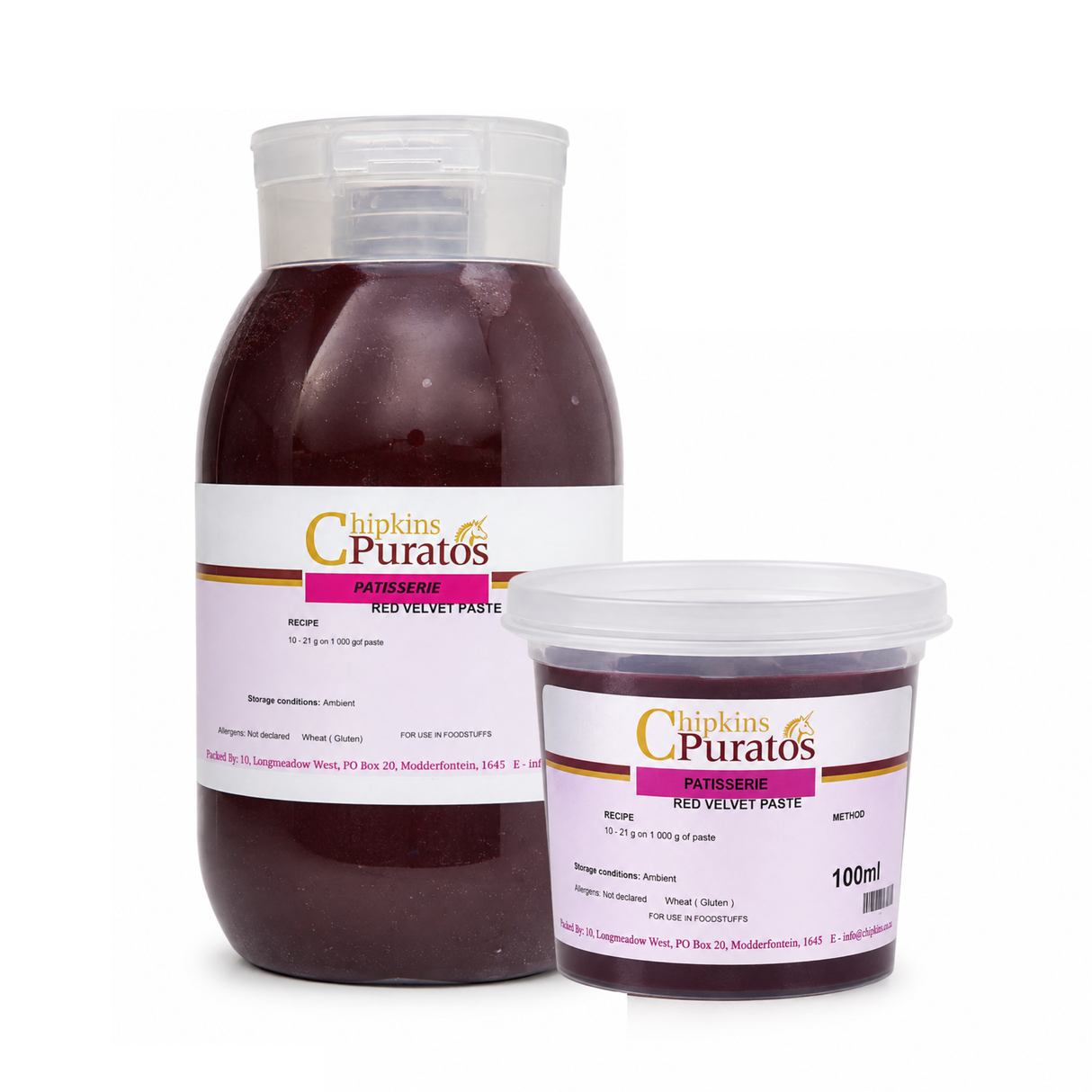 Chipkins Puratos Red Velvet Paste - Assorted Sizes