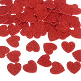 Crazy Craft Glitter Foam Shapes - Red Hearts, 32pcs