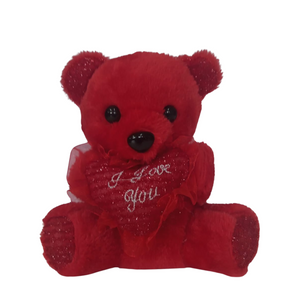 Red "I Love You" Teddy Bear - Medium