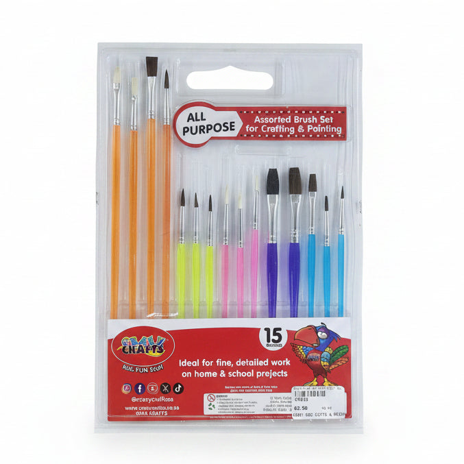 Paint Brushes Set of 15