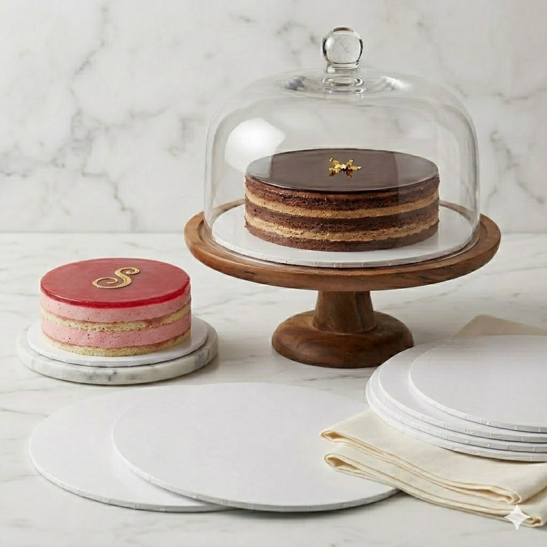 Cake Boards Thick - White, Round, Assorted Sizes