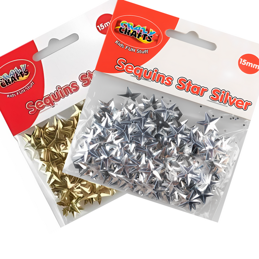 Crazy Craft Sequins Stars - 15mm