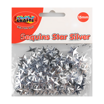 Crazy Craft Sequins Stars - 15mm