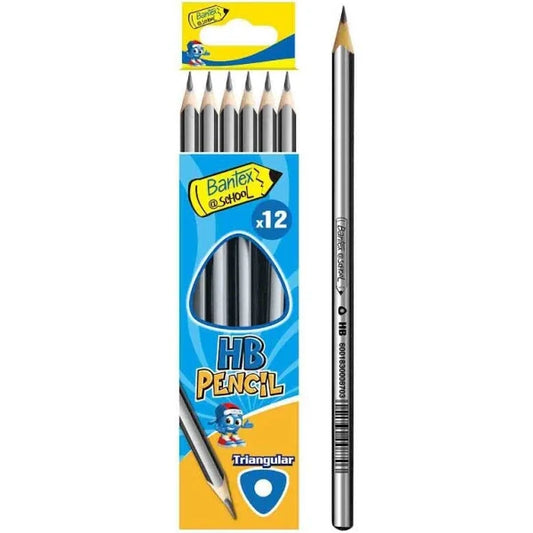 Bantex Jumbo Tri HB Pencils Pack of 12