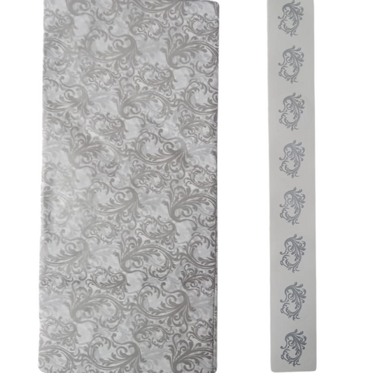 Tissue Paper - Silver, Fancy