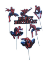 Character Cake toppers - 8/6 Piece