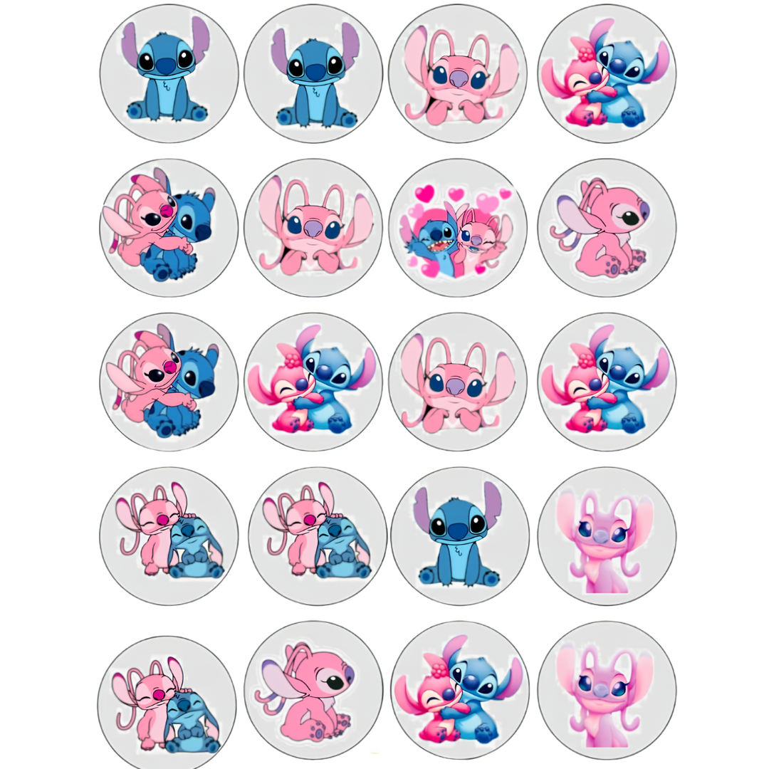 Edible Print - Stitch Cupcakes, 24s