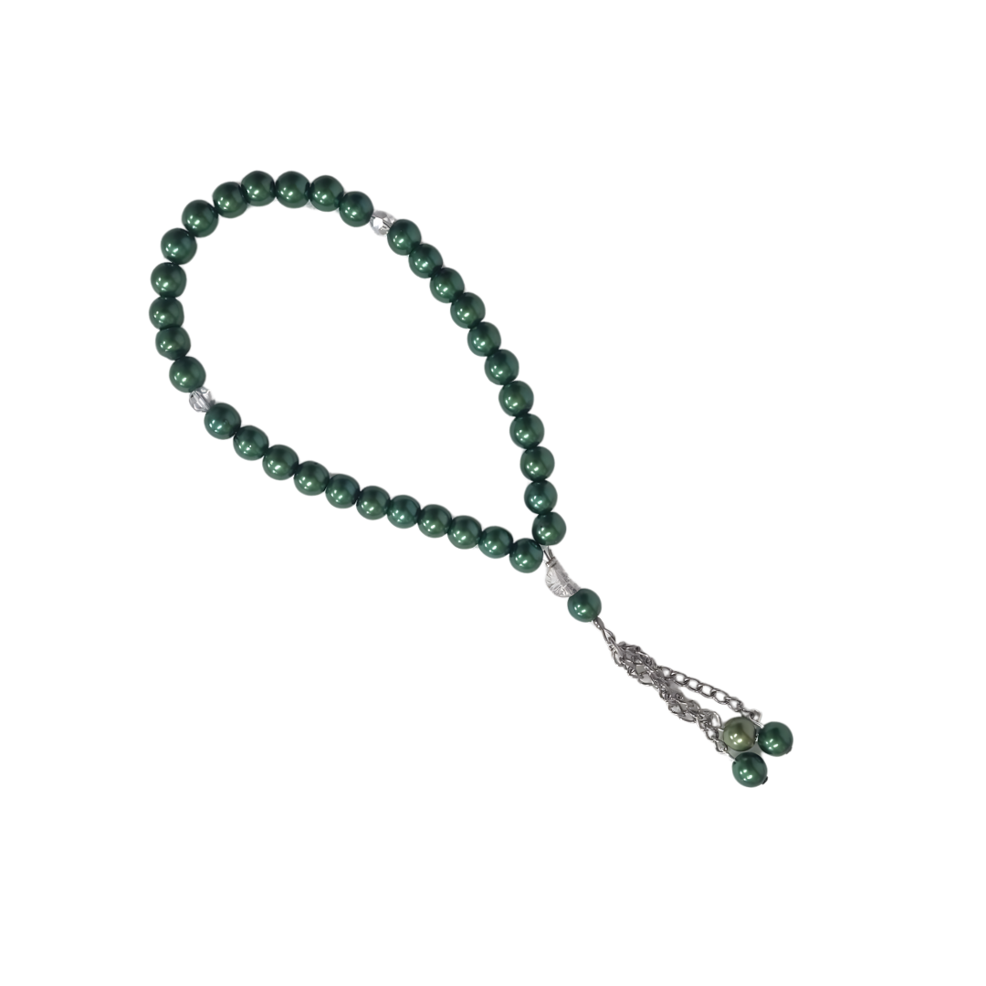 Tasbeeh - 33 Bead,  Forest Green