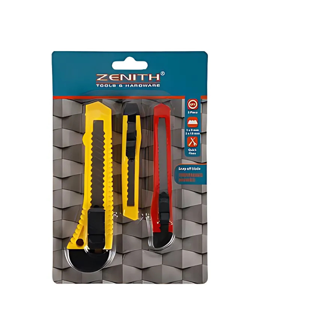 Zenith Snap-off Blade Trimming Knives 3psc