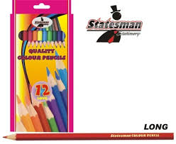 STATESMAN PENCIL COLOURS 12'S