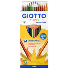 GIOTTO COLOUR PENCILS TRI 24'S