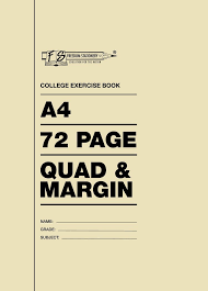 A4 Softcover Quad and Margin 72 Page