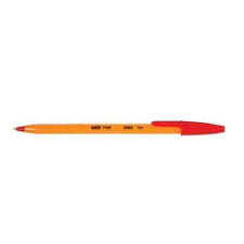 BIC- Orange Fine Ballpoint Pen Singles - Black/ Blue/ Red