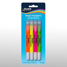 Bostik Gel Highlighters 4'S