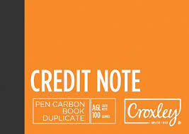 Croxley Credit Note A6 Duplicate