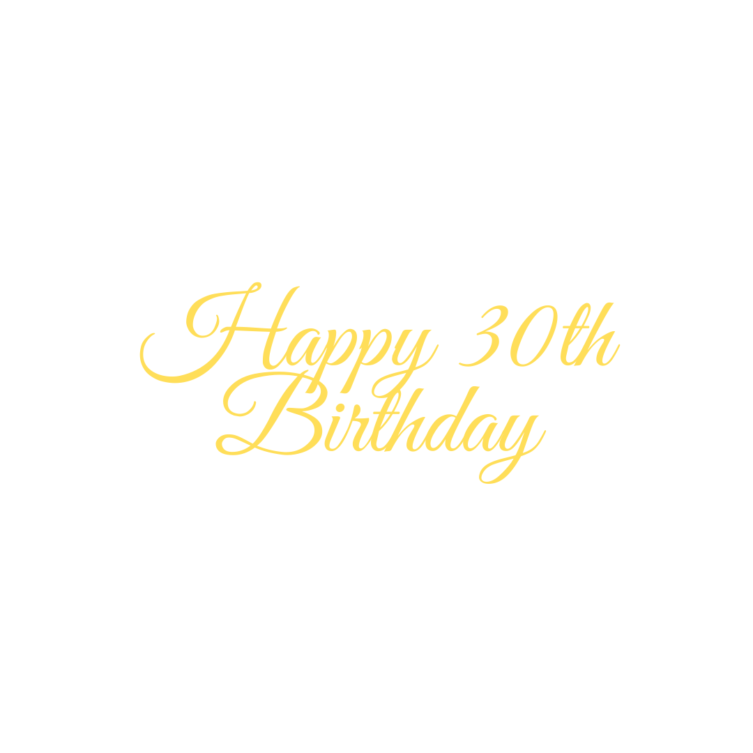 Acrylic Cake Topper Happy Birthday Numbered