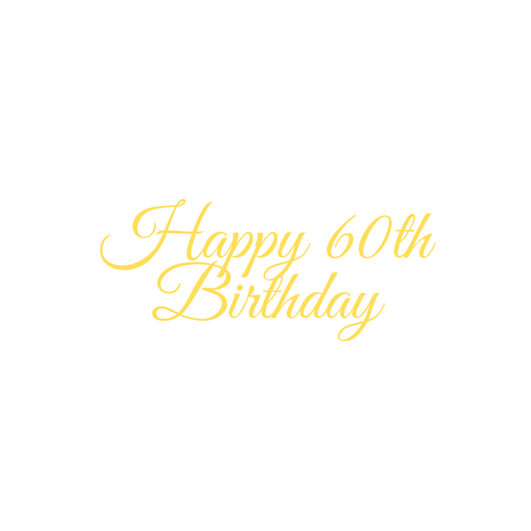 Acrylic Cake Topper Happy Birthday Numbered