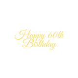 Acrylic Cake Topper Happy Birthday Numbered