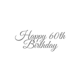 Acrylic Cake Topper Happy Birthday Numbered