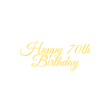 Acrylic Cake Topper Happy Birthday Numbered