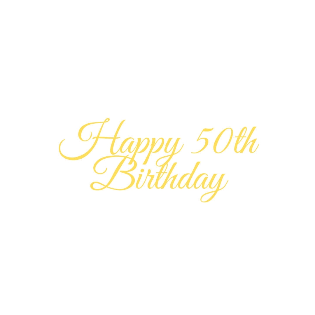 Acrylic Cake Topper Happy Birthday Numbered