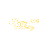 Acrylic Cake Topper Happy Birthday Numbered