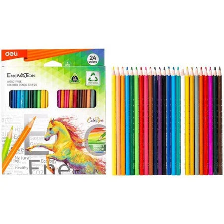 Deli Enovation Tri Color Pencils 24's