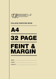 A4 Softcover Feint and Margin 32 Page, Freedom Stationery