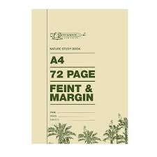 A4 Softcover Feint and Margin 72 Page, Freedom Stationery