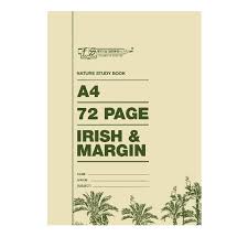 A4 Softcover Irish and Margin 72 Page, Freedom Stationery